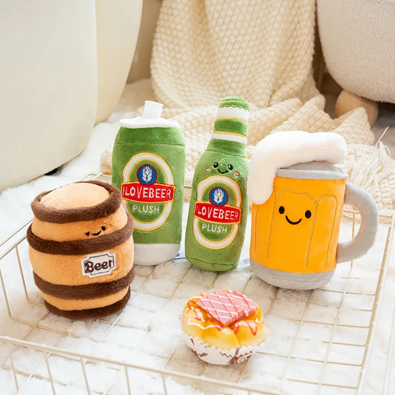 Cute Beer-Themed Plush Toy – Cartoon Stuffed Doll for Summer & Oktoberfest, Soft Beer Festival Gift & Souvenir for Beer Lovers